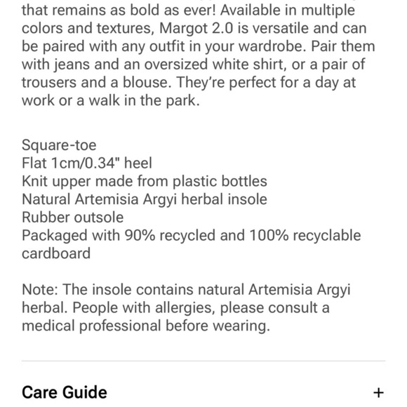 Vivaia Square-Toe V-Cut Flats Black Silver Size 39 US8 Margot Comfort Shoe - Picture 6 of 16